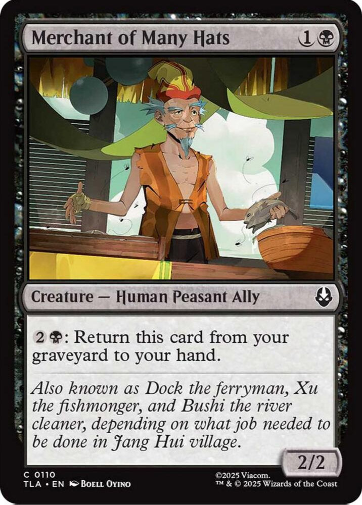 Merchant of Many Hats TLA Creature Human Peasant Ally NM