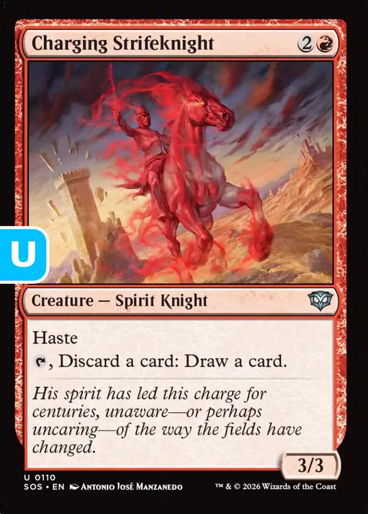 Charging Strifeknight SOS Creature Spirit Knight NM