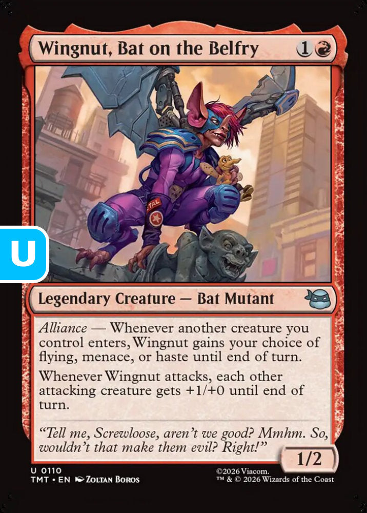 Wingnut, Bat on the Belfry TMT Legendary Creature Bat Mutant NM
