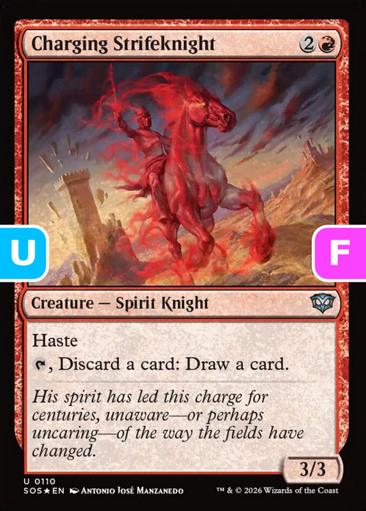 Charging Strifeknight SOS Creature Spirit Knight *Foil* NM
