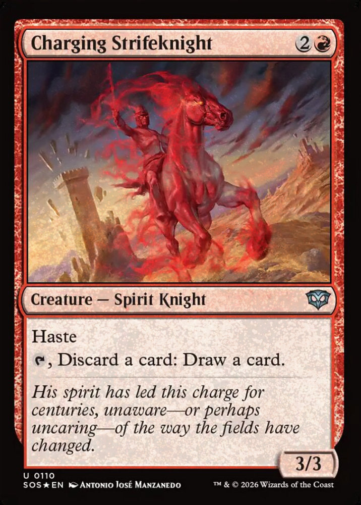 Charging Strifeknight SOS Creature Spirit Knight *Foil* NM