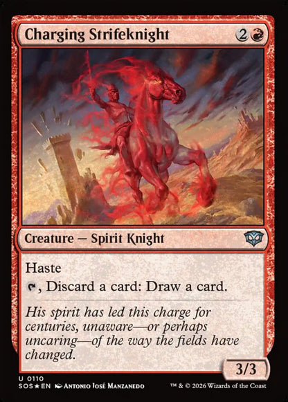 Charging Strifeknight SOS Creature Spirit Knight *Foil* NM