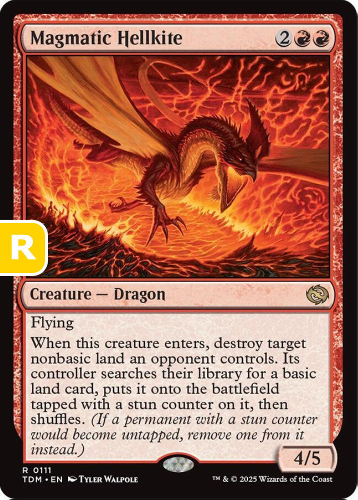 Magmatic Hellkite TDM Creature Dragon NM