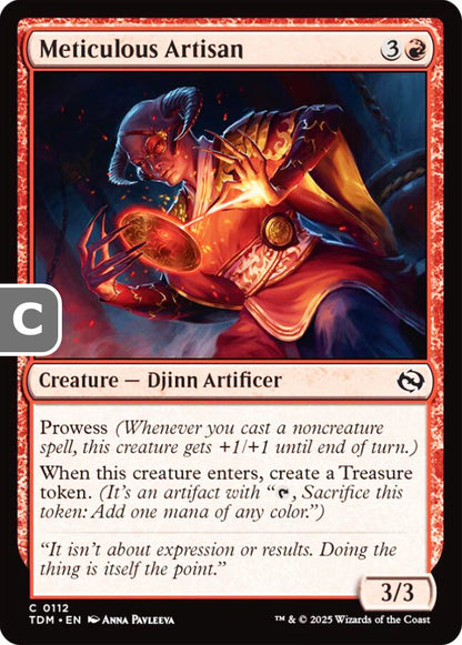 Meticulous Artisan TDM Creature Djinn Artificer NM
