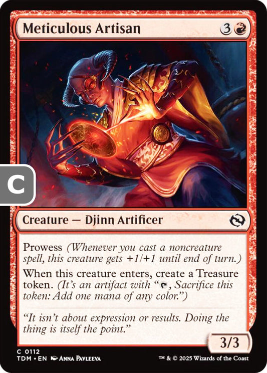 Meticulous Artisan TDM Creature Djinn Artificer NM