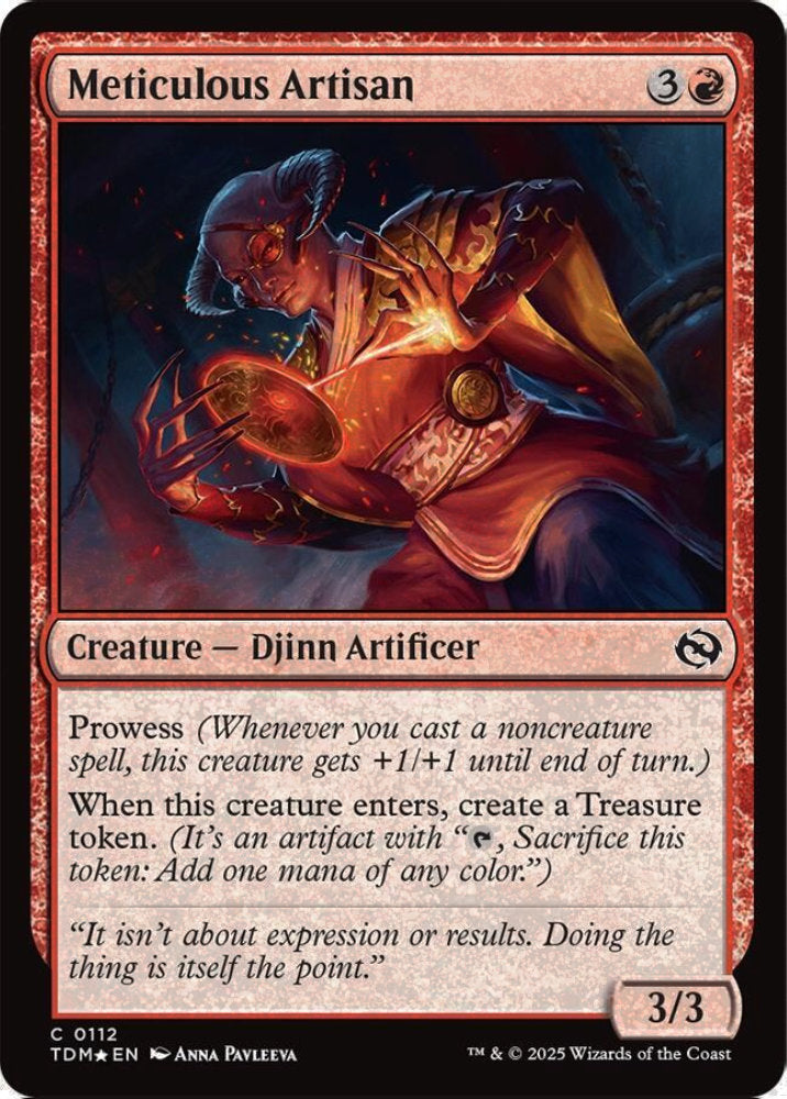 Meticulous Artisan TDM Creature Djinn Artificer *Foil* NM