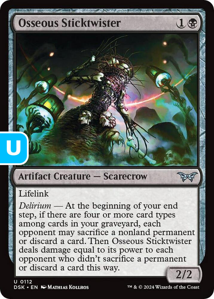 Osseous Sticktwister DSK Artifact Creature Scarecrow NM