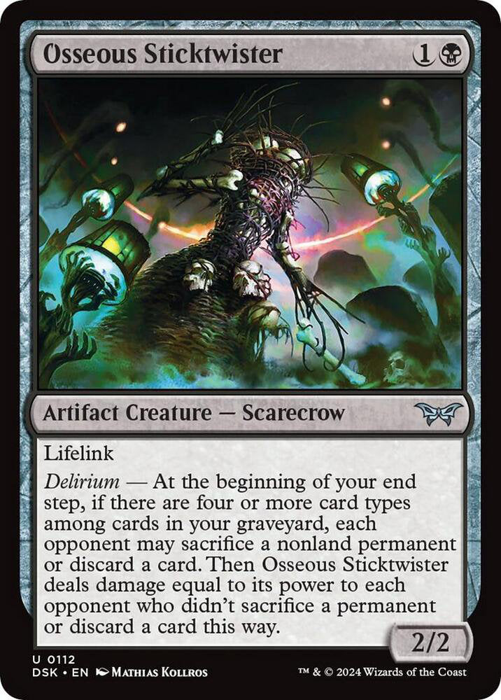 Osseous Sticktwister DSK Artifact Creature Scarecrow NM