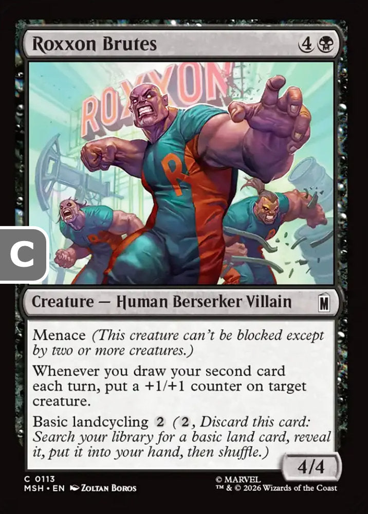 Roxxon Brutes MSH Creature Human Berserker Villain NM