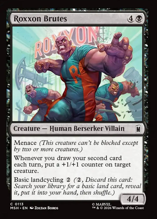 Roxxon Brutes MSH Creature Human Berserker Villain NM