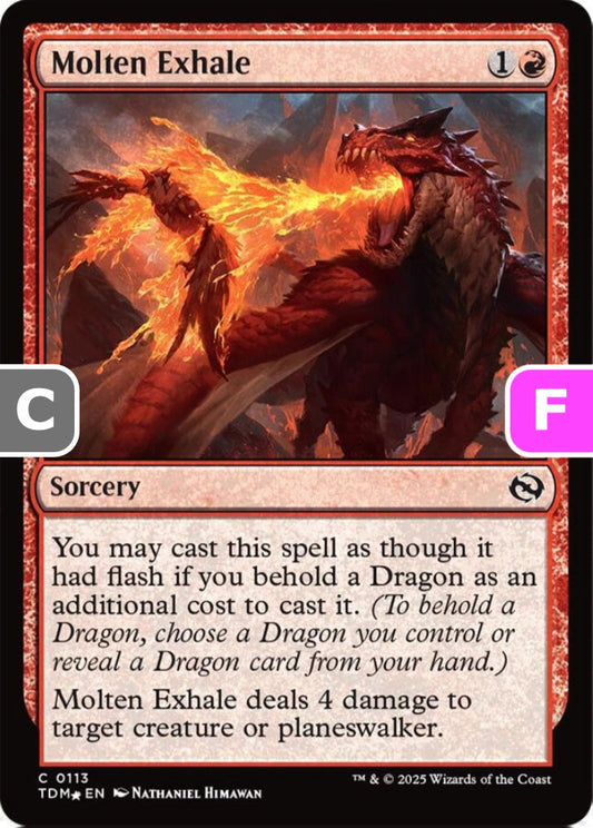 Molten Exhale TDM Sorcery  *Foil* NM