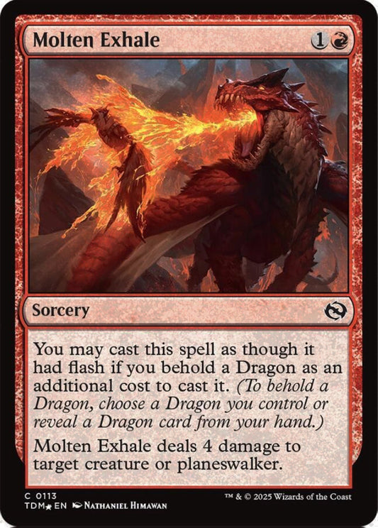 Molten Exhale TDM Sorcery  *Foil* NM