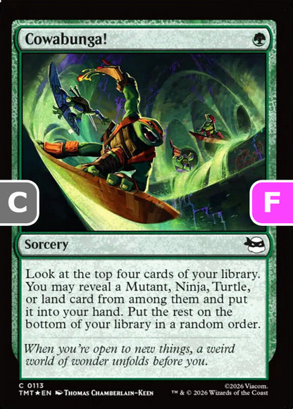 Cowabunga! TMT Sorcery  *Foil* NM