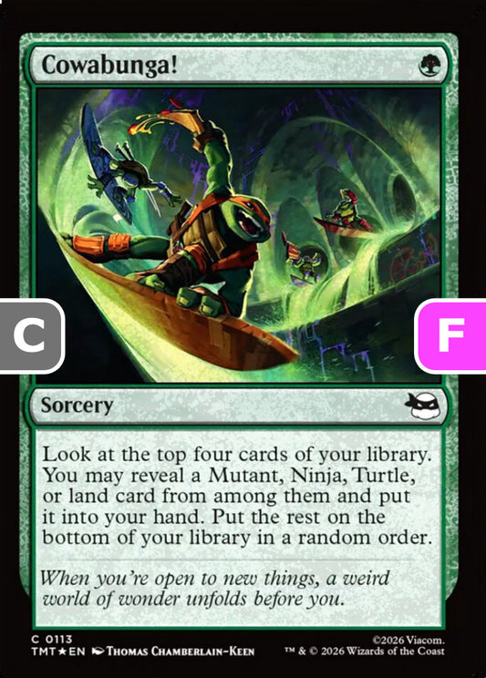 Cowabunga! TMT Sorcery  *Foil* NM