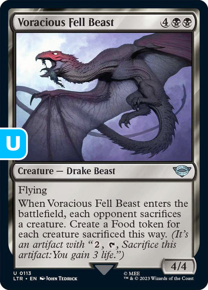 Voracious Fell Beast LTR Creature Drake Beast NM