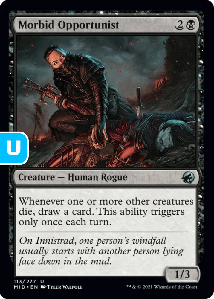 Morbid Opportunist MID Creature Human Rogue NM