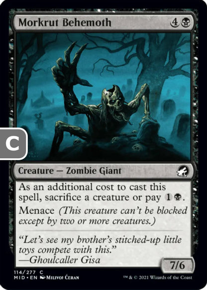 Morkrut Behemoth MID Creature Zombie Giant NM