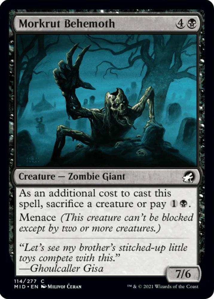 Morkrut Behemoth MID Creature Zombie Giant NM