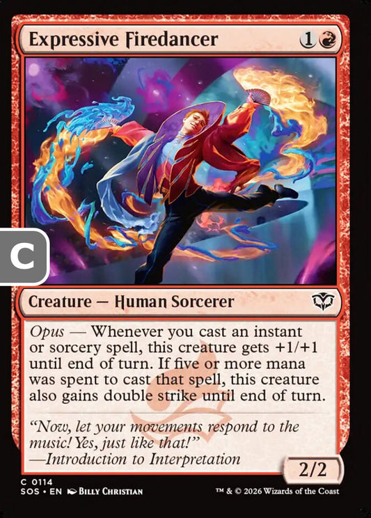 Expressive Firedancer SOS Creature Human Sorcerer NM