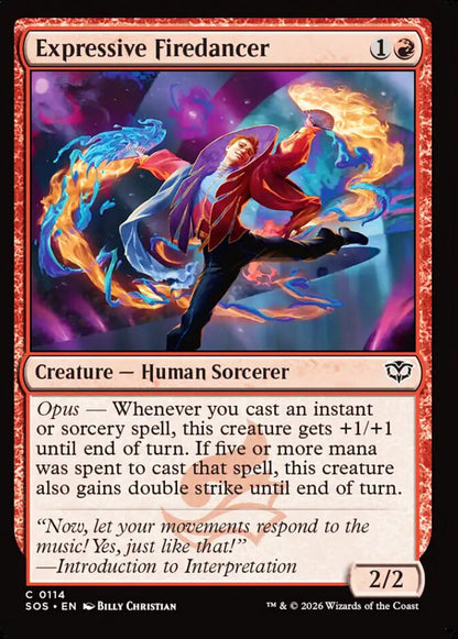 Expressive Firedancer SOS Creature Human Sorcerer NM