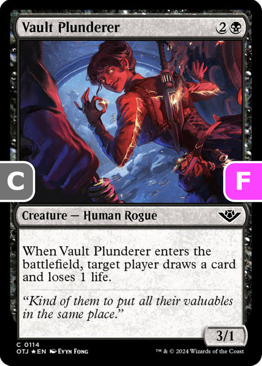 Vault Plunderer Creature Human Rogue OTJ *Foil* NM