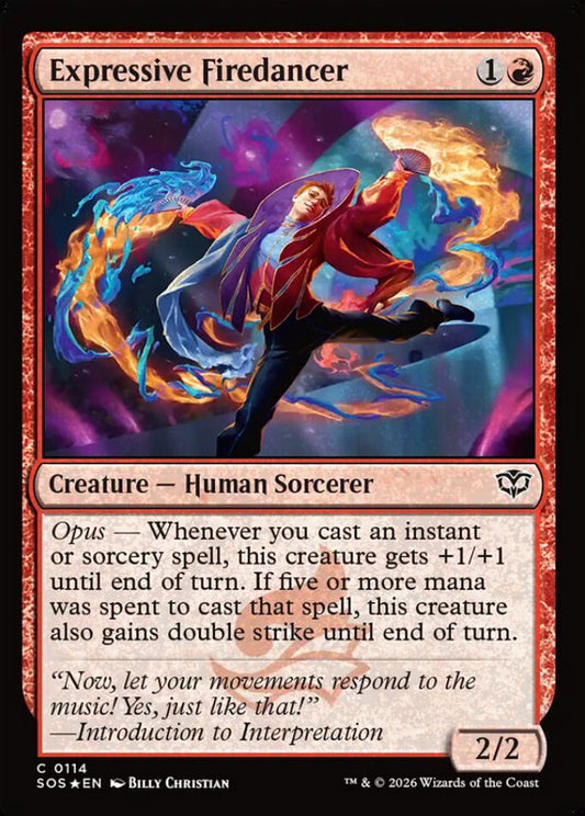 Expressive Firedancer SOS Creature Human Sorcerer *Foil* NM