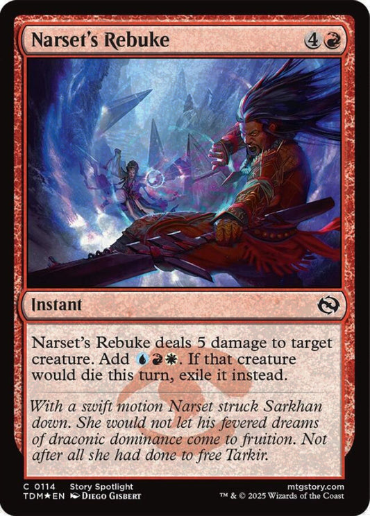 Narset's Rebuke TDM Instant  *Foil* NM