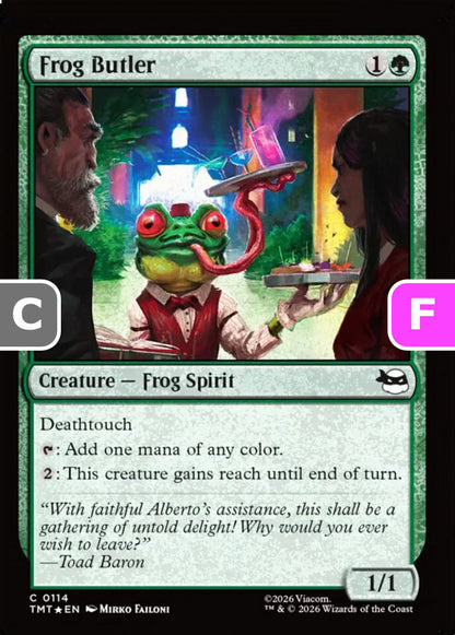 Frog Butler TMT Creature Frog Spirit *Foil* NM