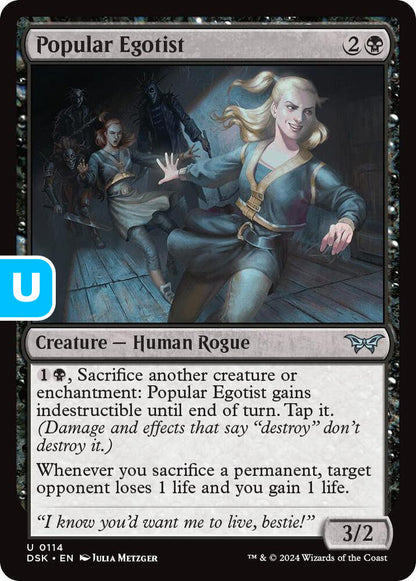 Popular Egotist DSK Creature Human Rogue NM