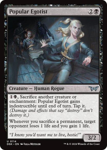 Popular Egotist DSK Creature Human Rogue NM
