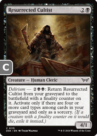 Resurrected Cultist DSK Creature Human Cleric NM