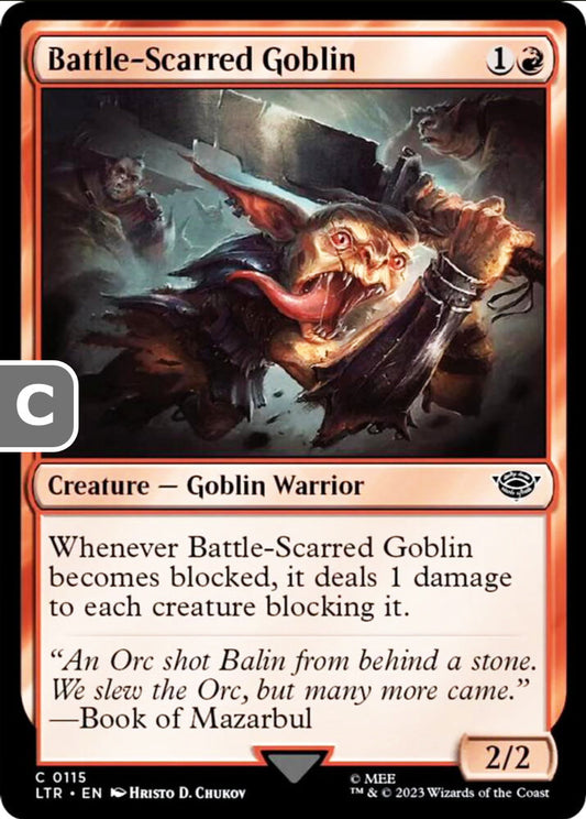 Battle-Scarred Goblin LTR Creature Goblin Warrior NM