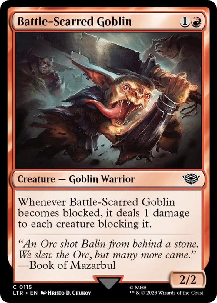 Battle-Scarred Goblin LTR Creature Goblin Warrior NM