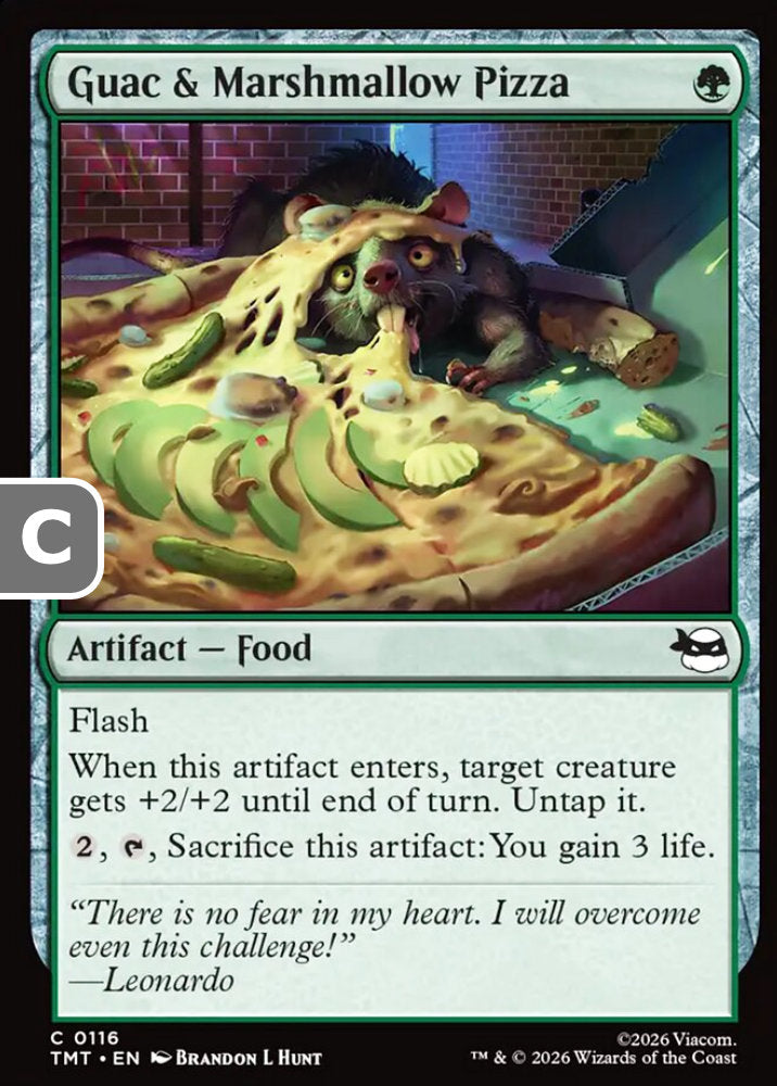 Guac & Marshmallow Pizza TMT Artifact Food NM
