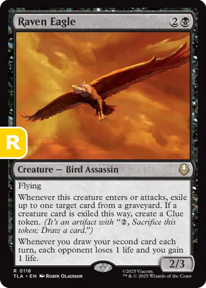 Raven Eagle TLA Creature Bird Assassin NM