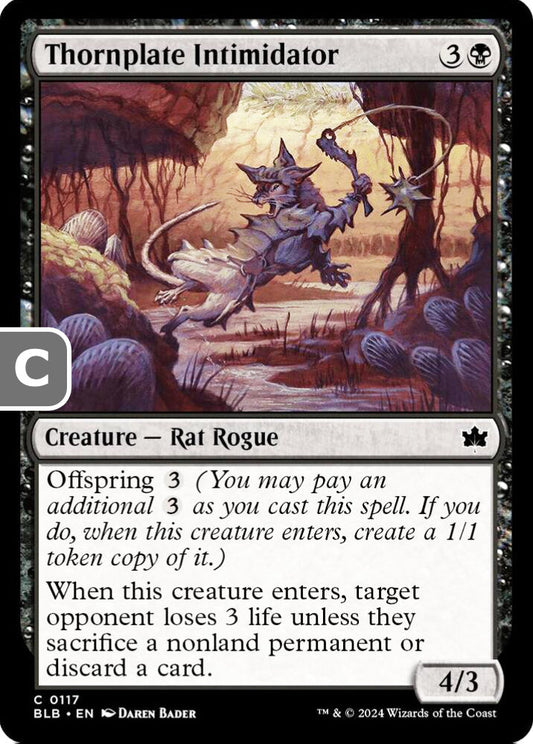 Thornplate Intimidator BLB Creature Rat Rogue NM
