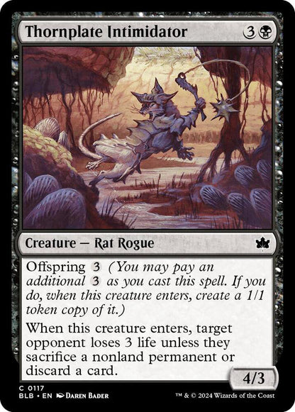 Thornplate Intimidator BLB Creature Rat Rogue NM