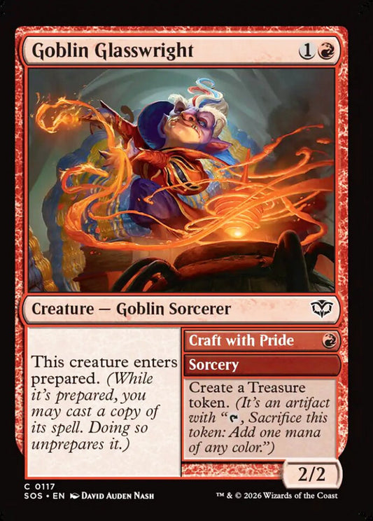 Goblin Glasswright SOS Creature Goblin Sorcerer NM