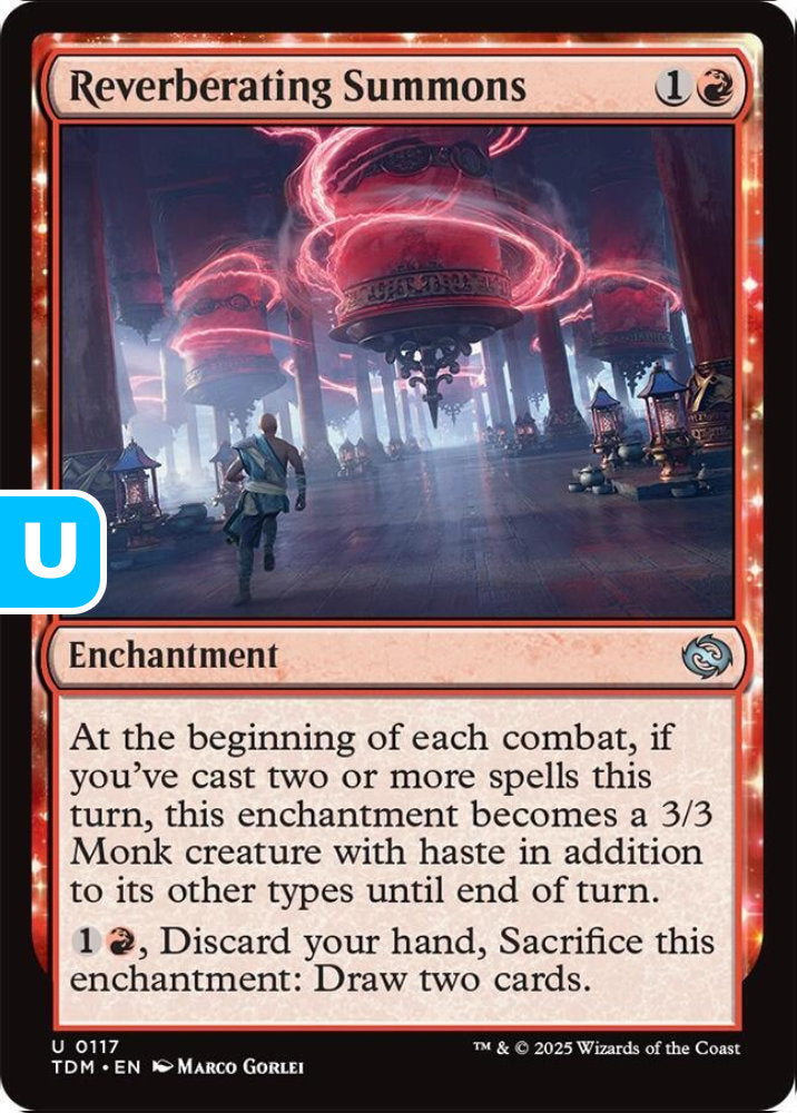 Reverberating Summons TDM Enchantment  NM