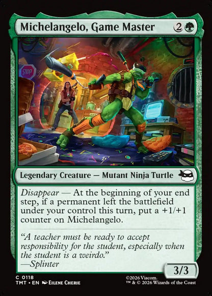 Michelangelo, Game Master TMT Legendary Creature Mutant Ninja Turtle NM