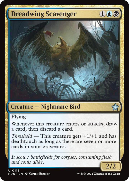 Dreadwing Scavenger FDN Creature Nightmare Bird NM