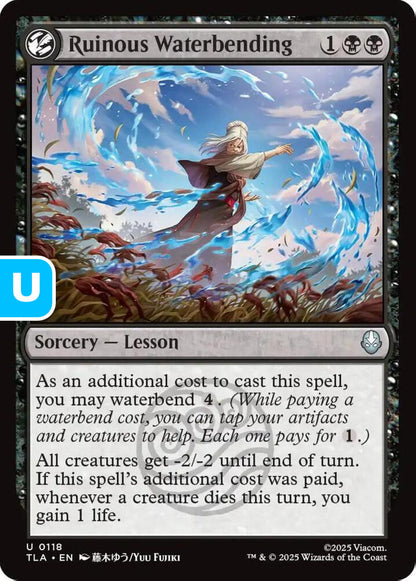 Ruinous Waterbending TLA Sorcery Lesson NM