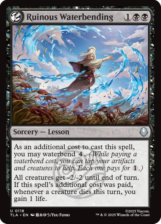 Ruinous Waterbending TLA Sorcery Lesson NM