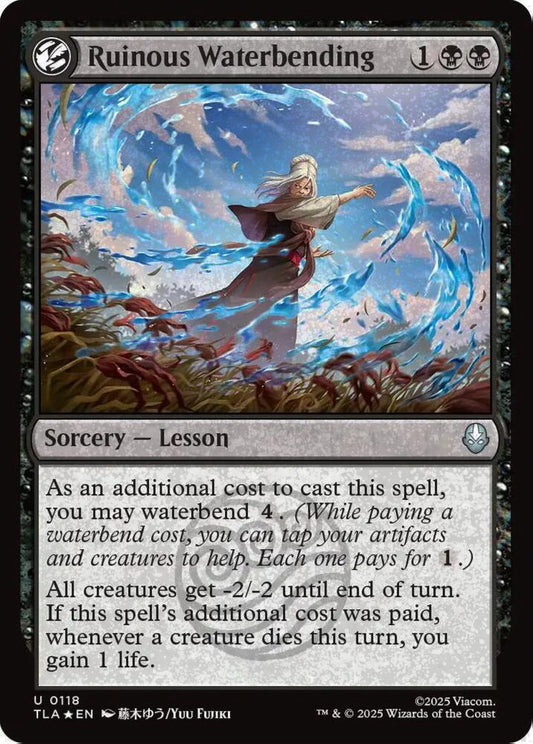 Ruinous Waterbending TLA Sorcery Lesson *Foil* NM