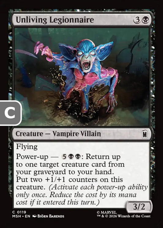 Unliving Legionnaire MSH Creature Vampire Villain NM