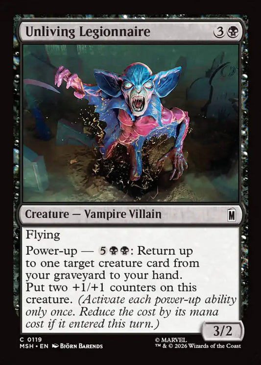 Unliving Legionnaire MSH Creature Vampire Villain NM
