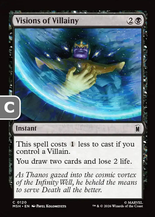 Visions of Villainy MSH Instant  NM