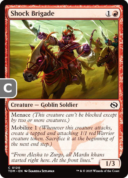 Shock Brigade TDM Creature Goblin Soldier NM