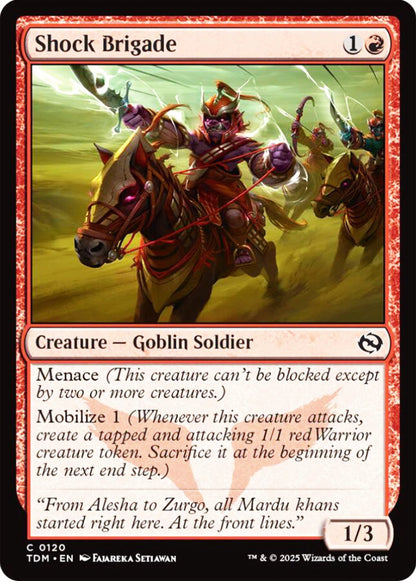 Shock Brigade TDM Creature Goblin Soldier NM