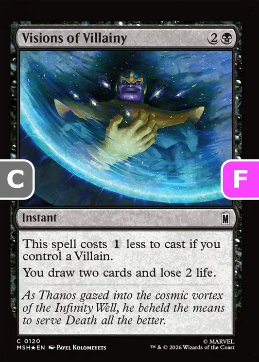 Visions of Villainy MSH Instant  *Foil* NM